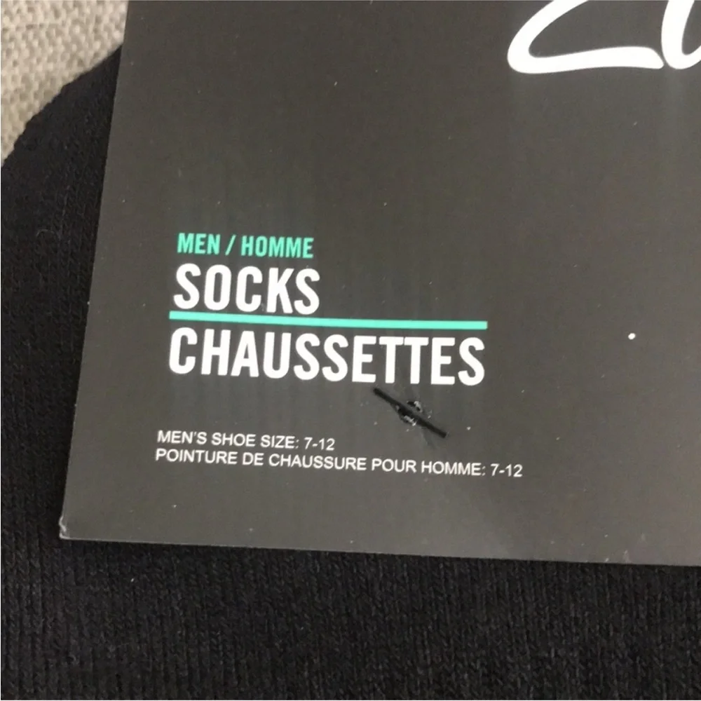 Clarks Mens Black Short Ankle Socks 6 Pair